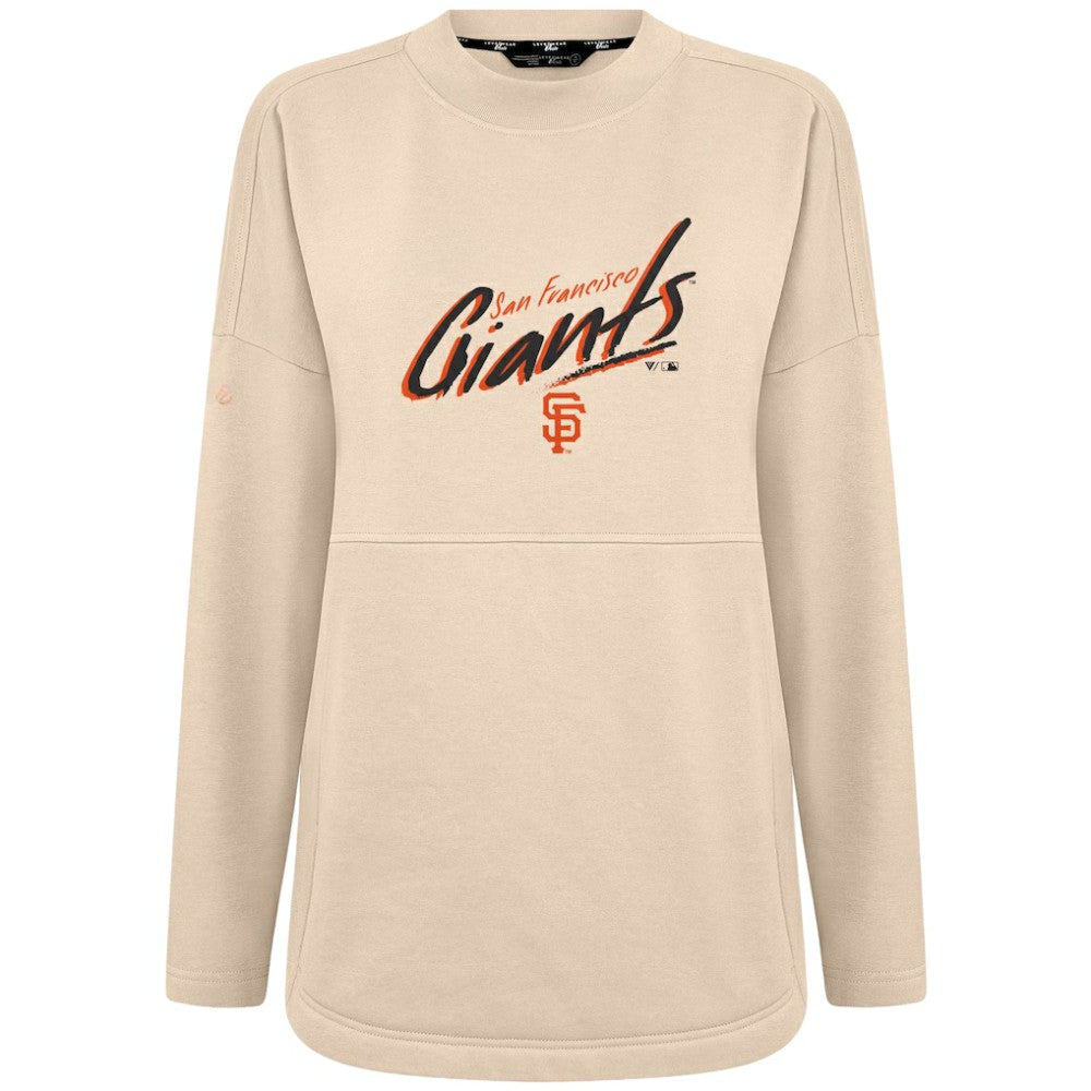San Francisco Giants Levelwear Women's Oversized Beaudry Sizzle Top - Khaki - MLB Sale