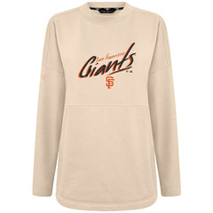 San Francisco Giants Levelwear Women's Oversized Beaudry Sizzle Top - Khaki - MLB Sale