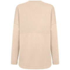 Texas Rangers Levelwear Women's Oversized Beaudry Sizzle Top - Khaki - MLB Lifestyle