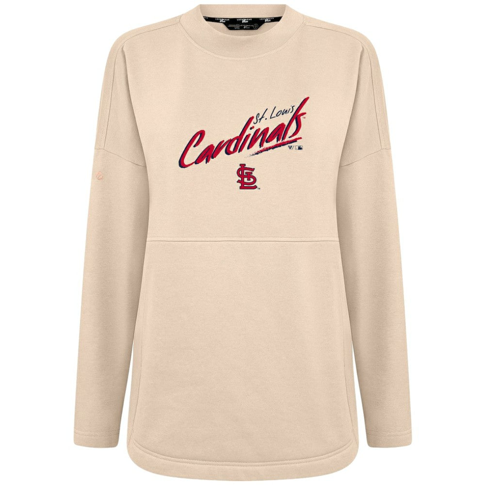 St. Louis Cardinals Levelwear Women's Oversized Beaudry Sizzle Top - Khaki - MLB on Sale