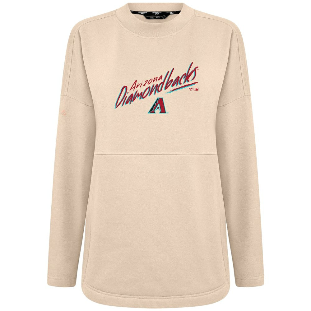 Arizona Diamondbacks Levelwear Women's Oversized Beaudry Sizzle Top - Khaki - MLB Online
