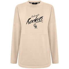 Colorado Rockies Levelwear Women's Oversized Beaudry Sizzle Top - Khaki - MLB Sale