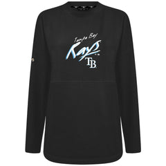 Tampa Bay Rays Levelwear Women's Oversized Beaudry Sizzle Top - Black - MLB Online