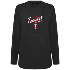 Minnesota Twins Levelwear Women's Oversized Beaudry Sizzle Top - Black - MLB Sale