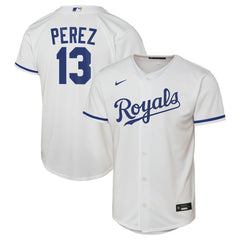 Salvador Perez Kansas City Royals Nike  Youth Home Replica Jersey - White - Nike Discount