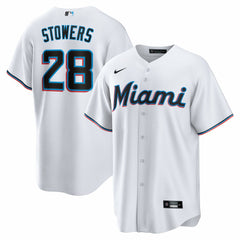 Kyle Stowers Miami Marlins Nike  Youth Home Replica Jersey - White - Nike Online