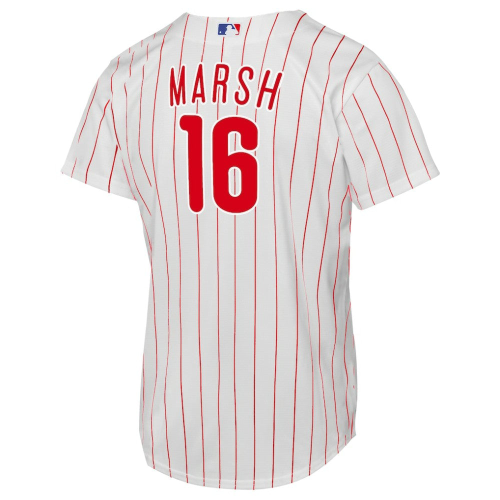 Brandon Marsh Philadelphia Phillies Nike  Youth Home Replica Jersey - White - Nike Lifestyle
