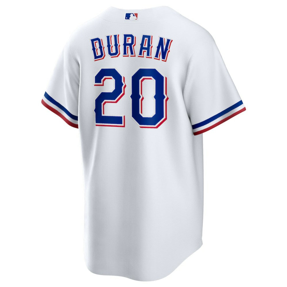 Ezequiel Duran Texas Rangers Nike  Youth Home Replica Jersey - White - Nike Online
