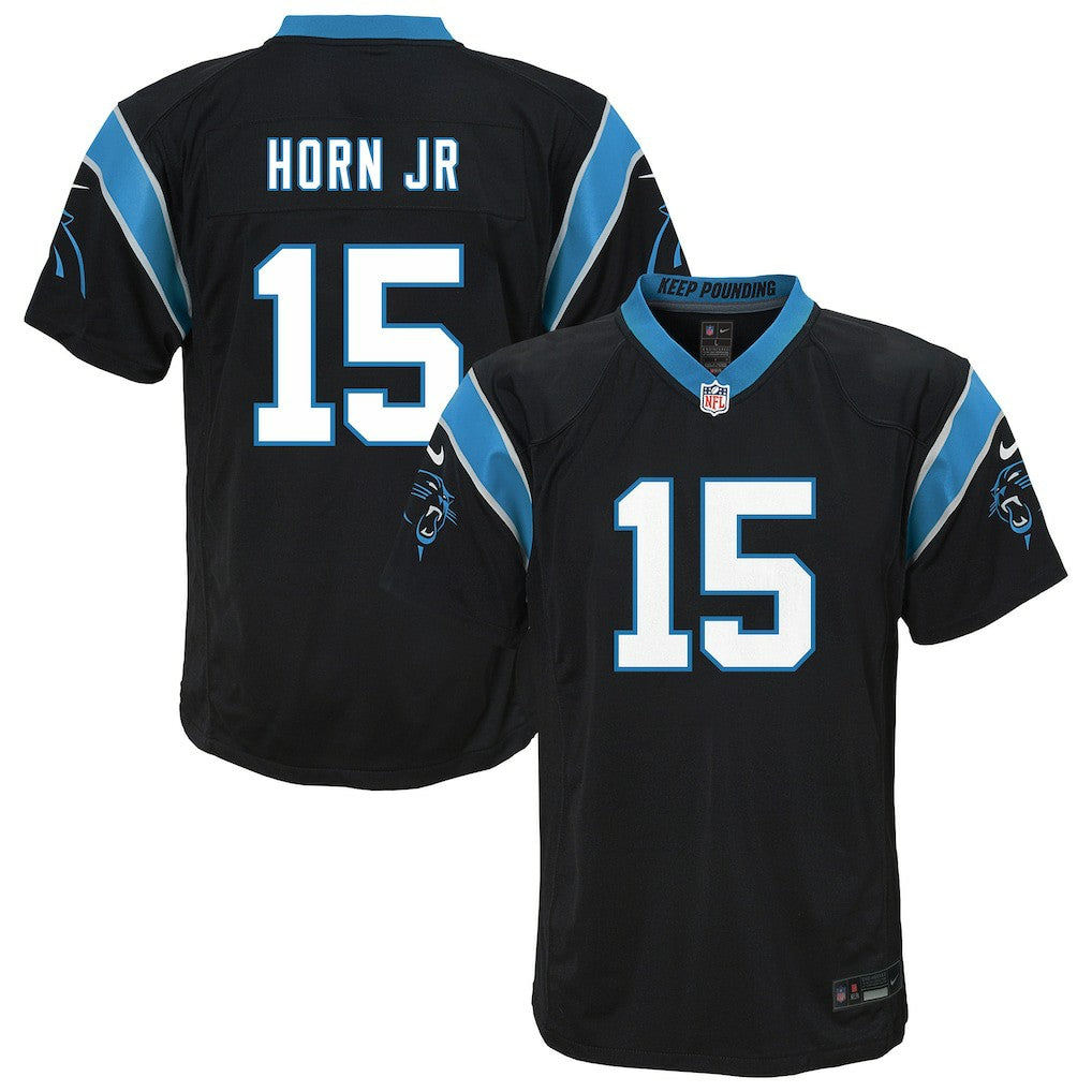 Nike Jimmy Horn Jr. Carolina Panthers Youth Team Game Jersey Black