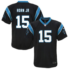 Nike Jimmy Horn Jr. Carolina Panthers Youth Team Game Jersey Black