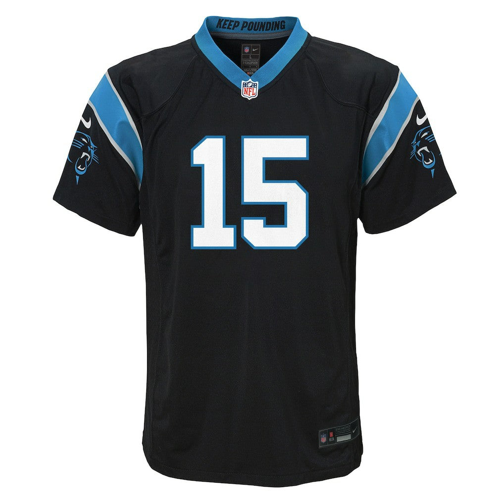 Nike Jimmy Horn Jr. Carolina Panthers Youth Team Game Jersey Black