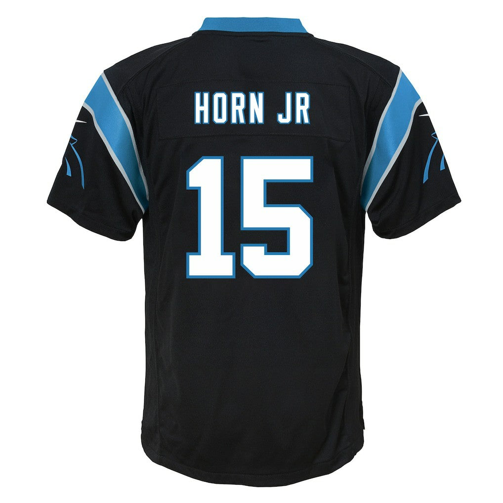 Nike Jimmy Horn Jr. Carolina Panthers Youth Team Game Jersey Black