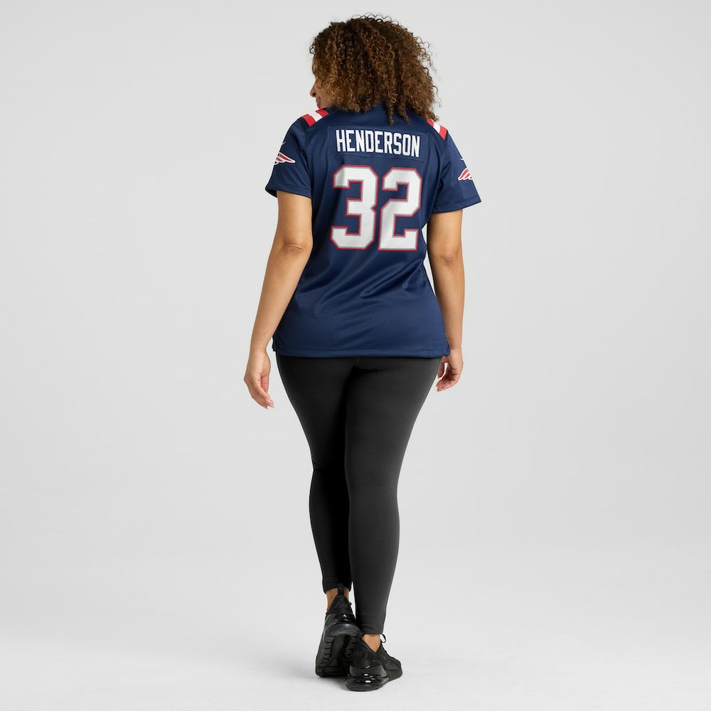 Nike TreVeyon Henderson New England Patriots Women's Game Jersey Navy