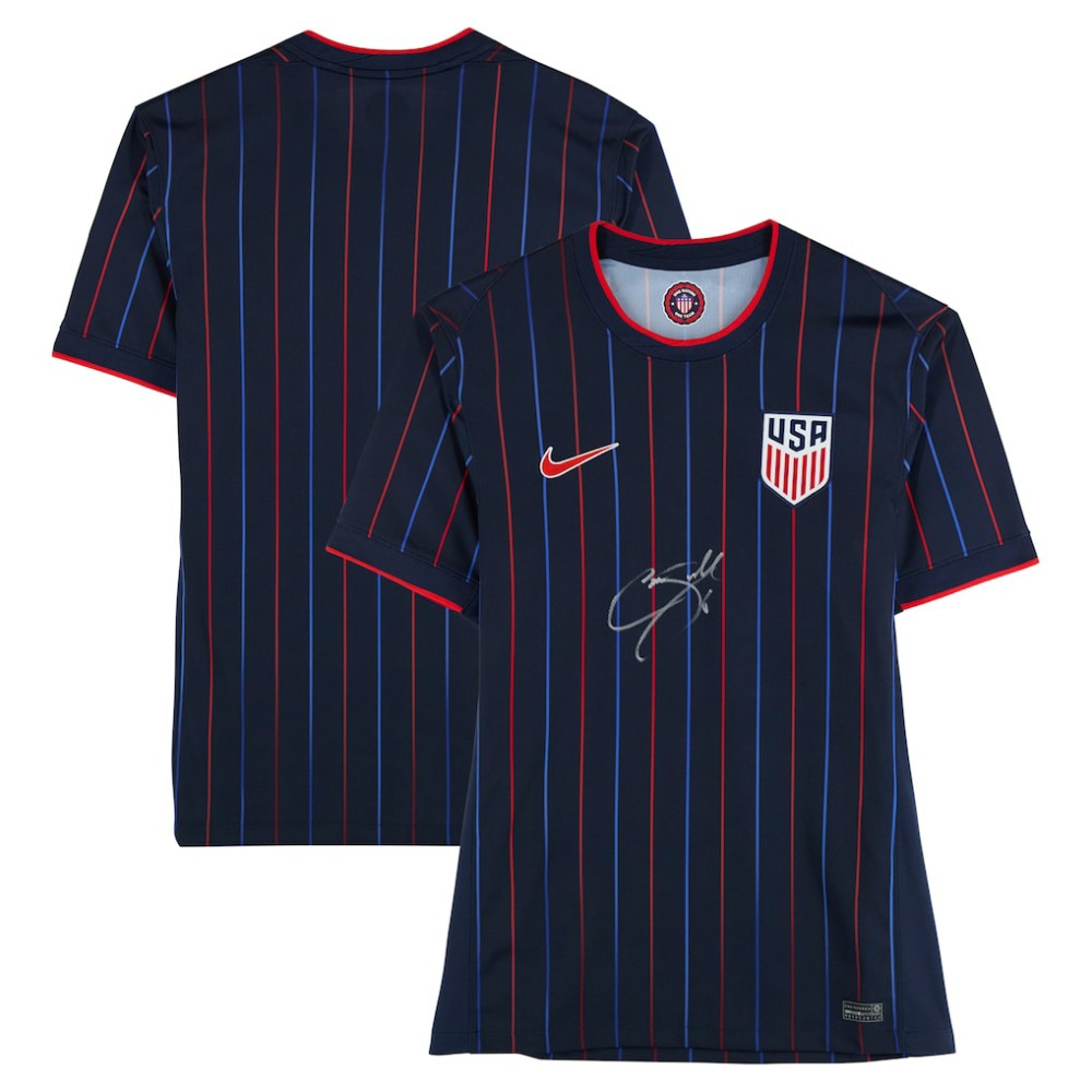 Cavan Sullivan USMNT Autographed 2025 Navy Replica Jersey Front Signed - Fanatics