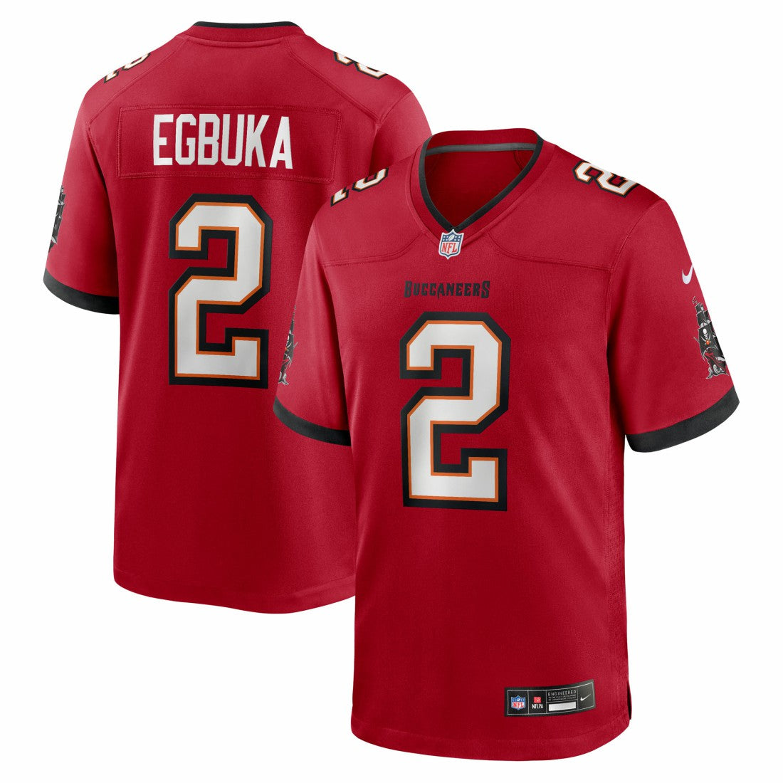 Nike Emeka Egbuka Tampa Bay Buccaneers Team Game Jersey Red
