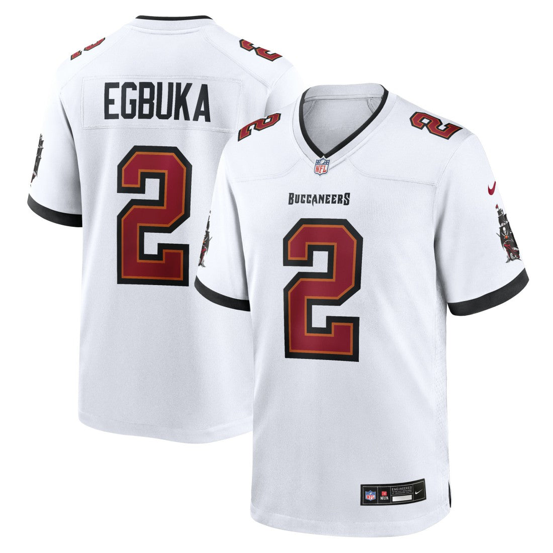Nike Emeka Egbuka Tampa Bay Buccaneers Game Jersey White