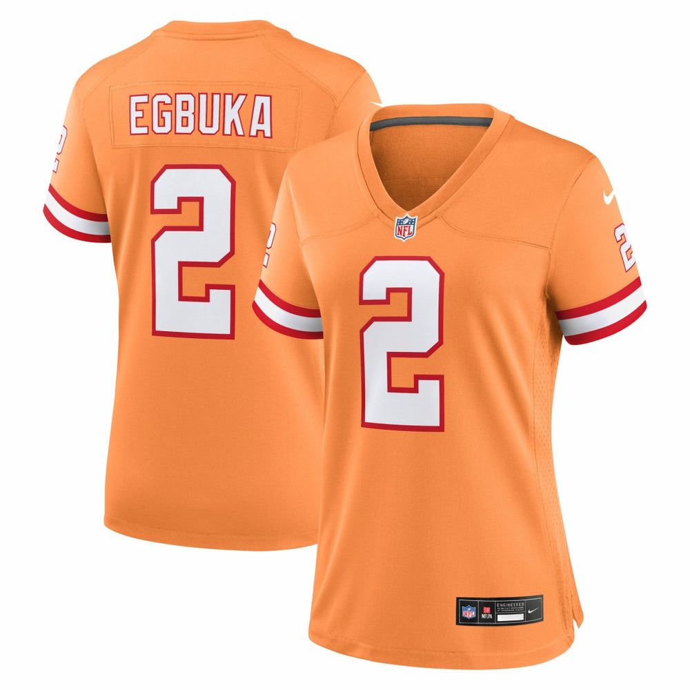Nike Emeka Egbuka Tampa Bay Buccaneers Women's Alternate 2 Game Jersey Creamsicle