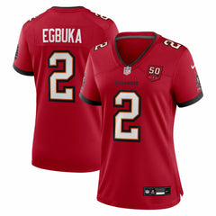 Nike Emeka Egbuka Tampa Bay Buccaneers Women's Team 50th Season Game Jersey Red