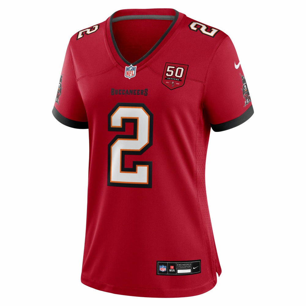 Nike Emeka Egbuka Tampa Bay Buccaneers Women's Team 50th Season Game Jersey Red