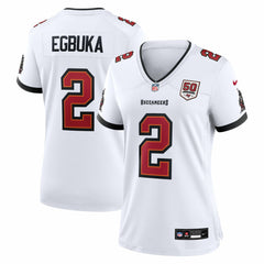 Nike Emeka Egbuka Tampa Bay Buccaneers Women's 50th Season Game Jersey White
