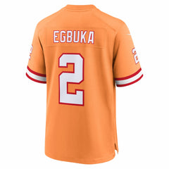 Nike Emeka Egbuka Tampa Bay Buccaneers Alternate 2 50th Season Game Jersey Creamsicle