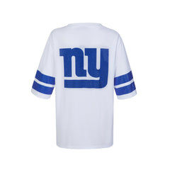 New York Giants Cuce Women's Rhinestone V-Neck Tunic White
