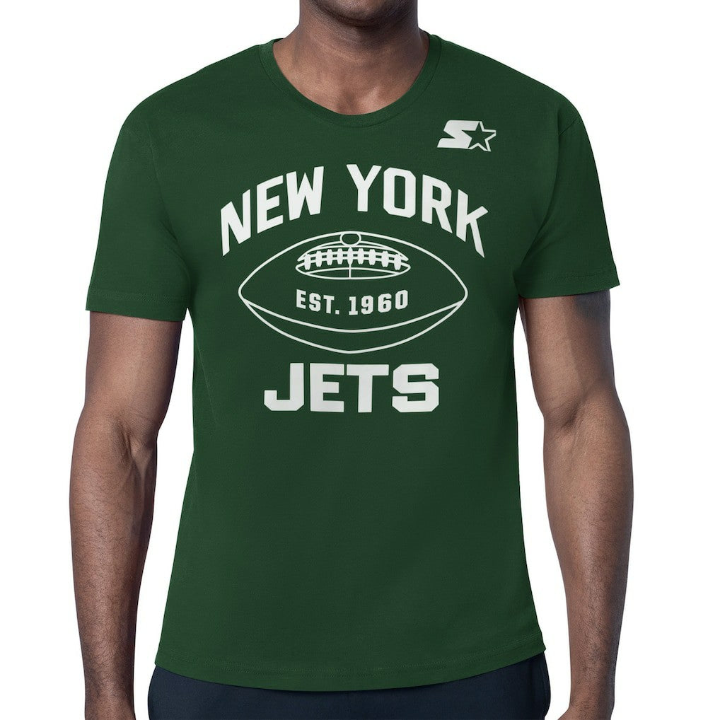New York Jets Starter Green and White Forever T-Shirt Green