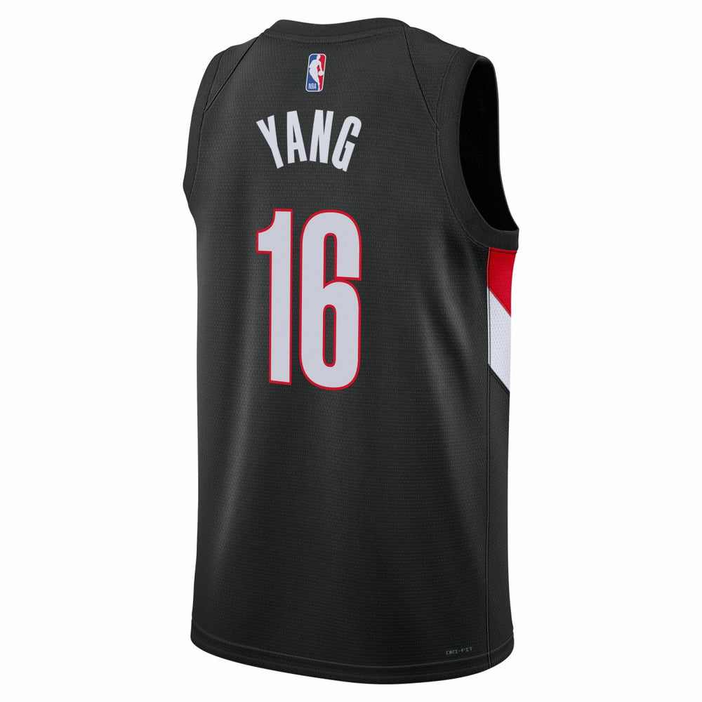 Yang Hansen Portland Trail Blazers Unisex Swingman Jersey Icon Edition Black | Nike Near Me