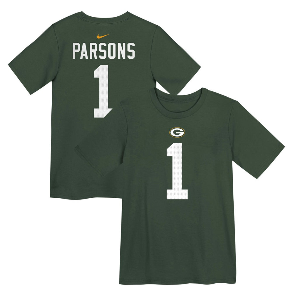 Nike Micah Parsons Green Bay Packers Preschool Name & Number T-Shirt Green