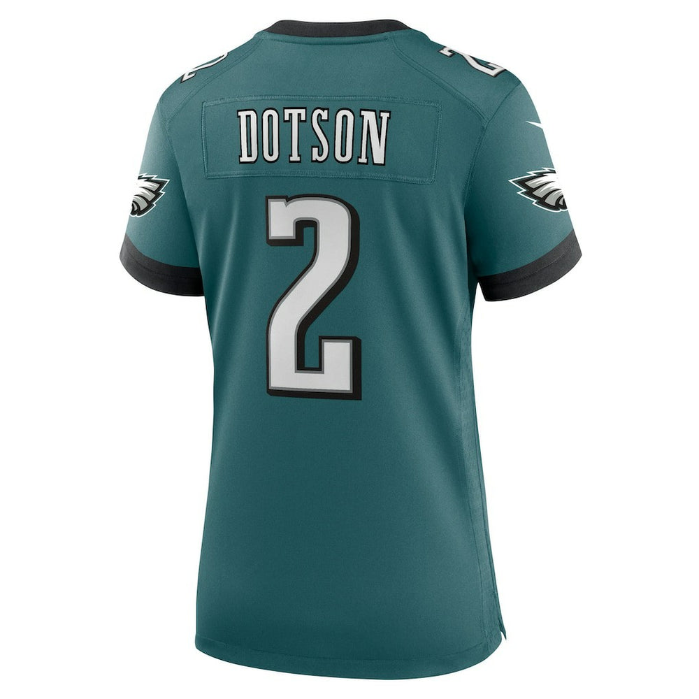 Nike Jahan Dotson Philadelphia Eagles Women's Team Game Jersey Midnight Green