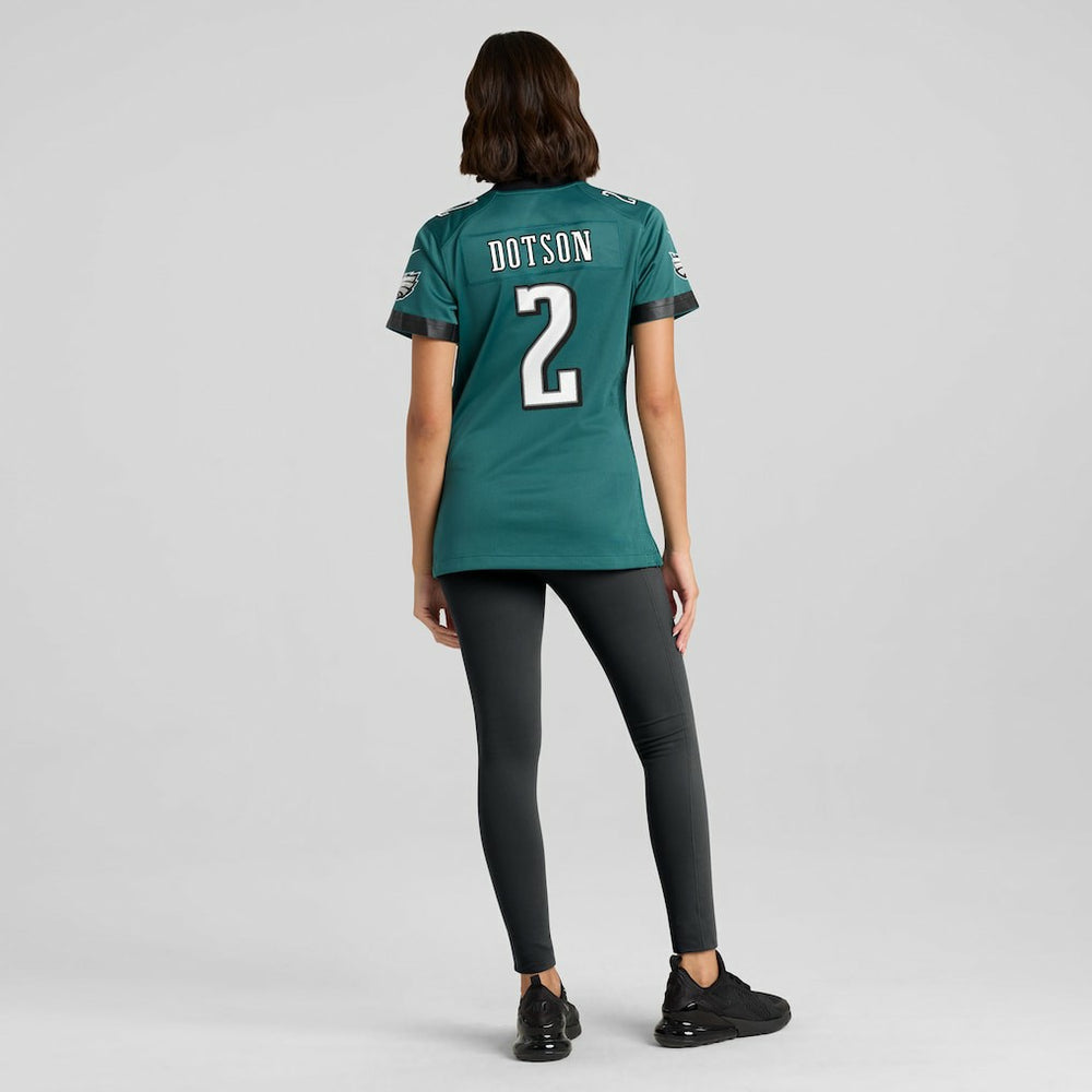 Nike Jahan Dotson Philadelphia Eagles Women's Team Game Jersey Midnight Green