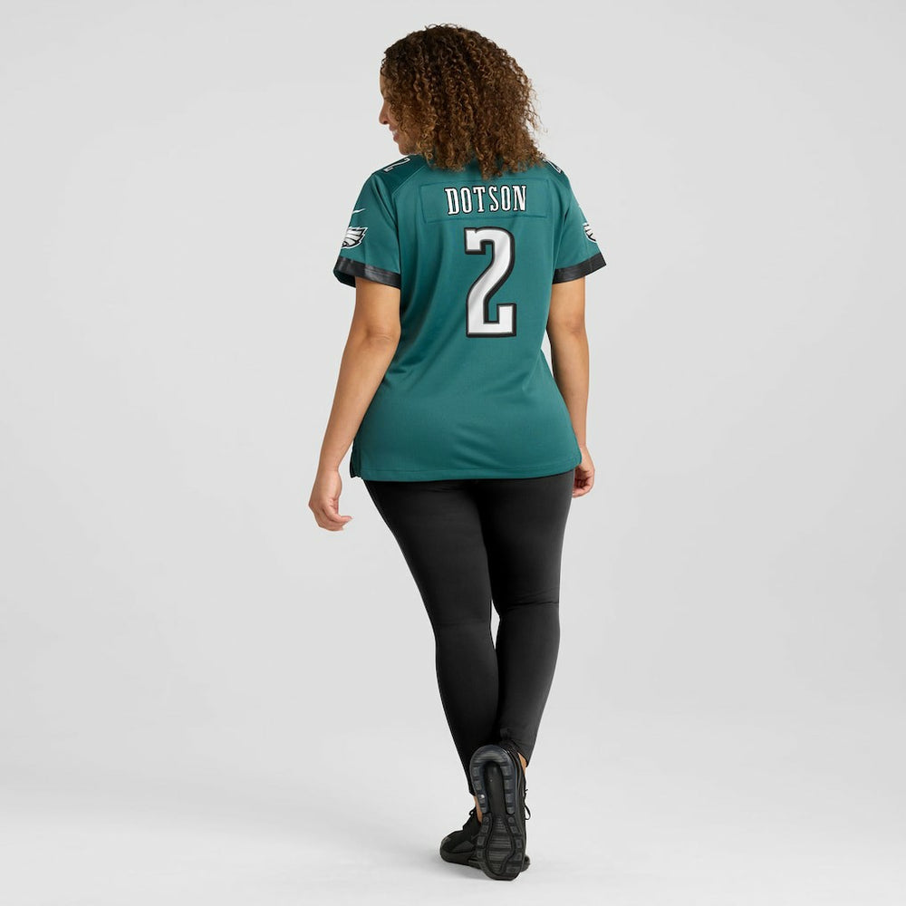 Nike Jahan Dotson Philadelphia Eagles Women's Team Game Jersey Midnight Green