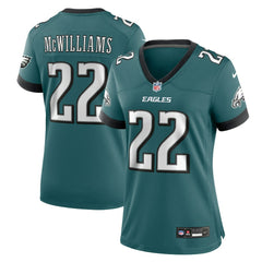 Nike Mac McWilliams Philadelphia Eagles Women's Team Game Jersey Midnight Green