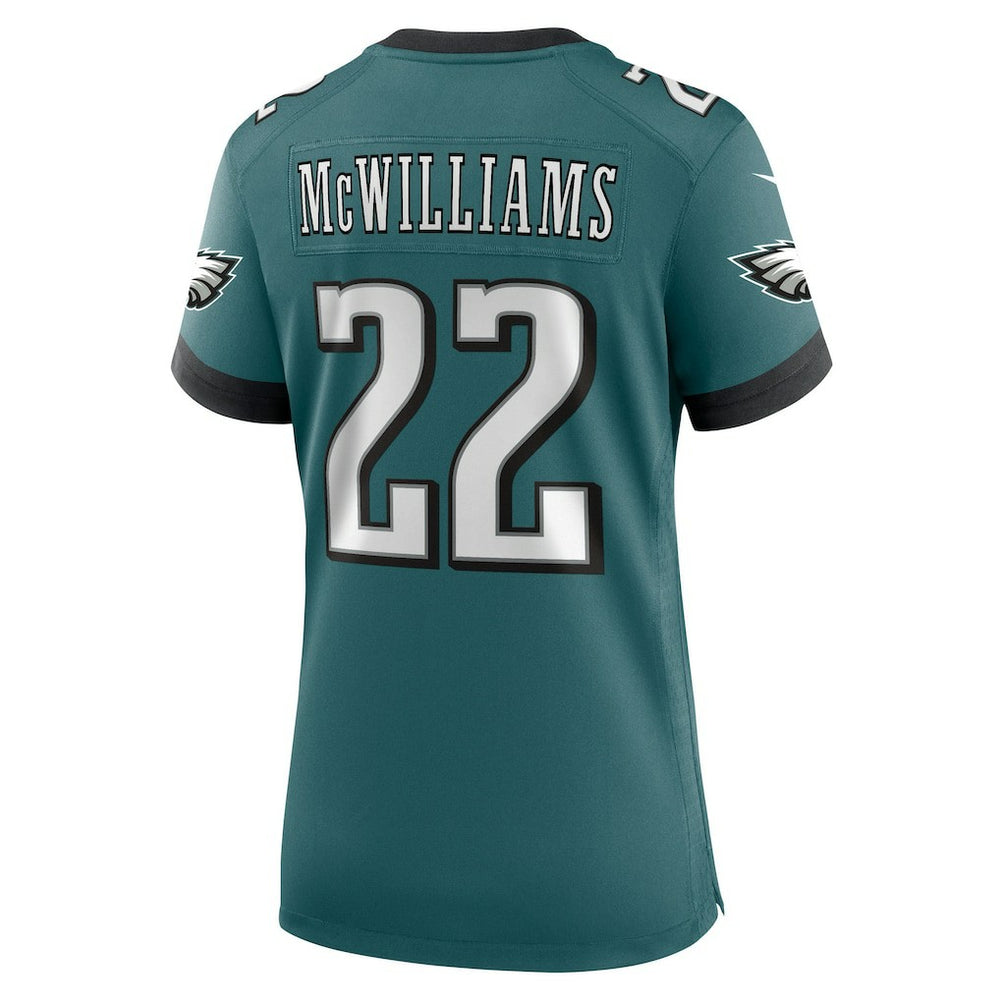 Nike Mac McWilliams Philadelphia Eagles Women's Team Game Jersey Midnight Green