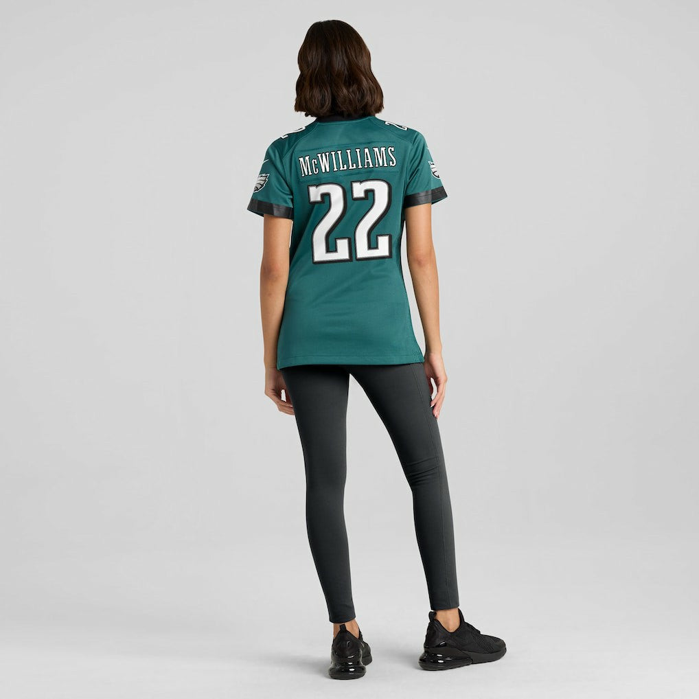 Nike Mac McWilliams Philadelphia Eagles Women's Team Game Jersey Midnight Green