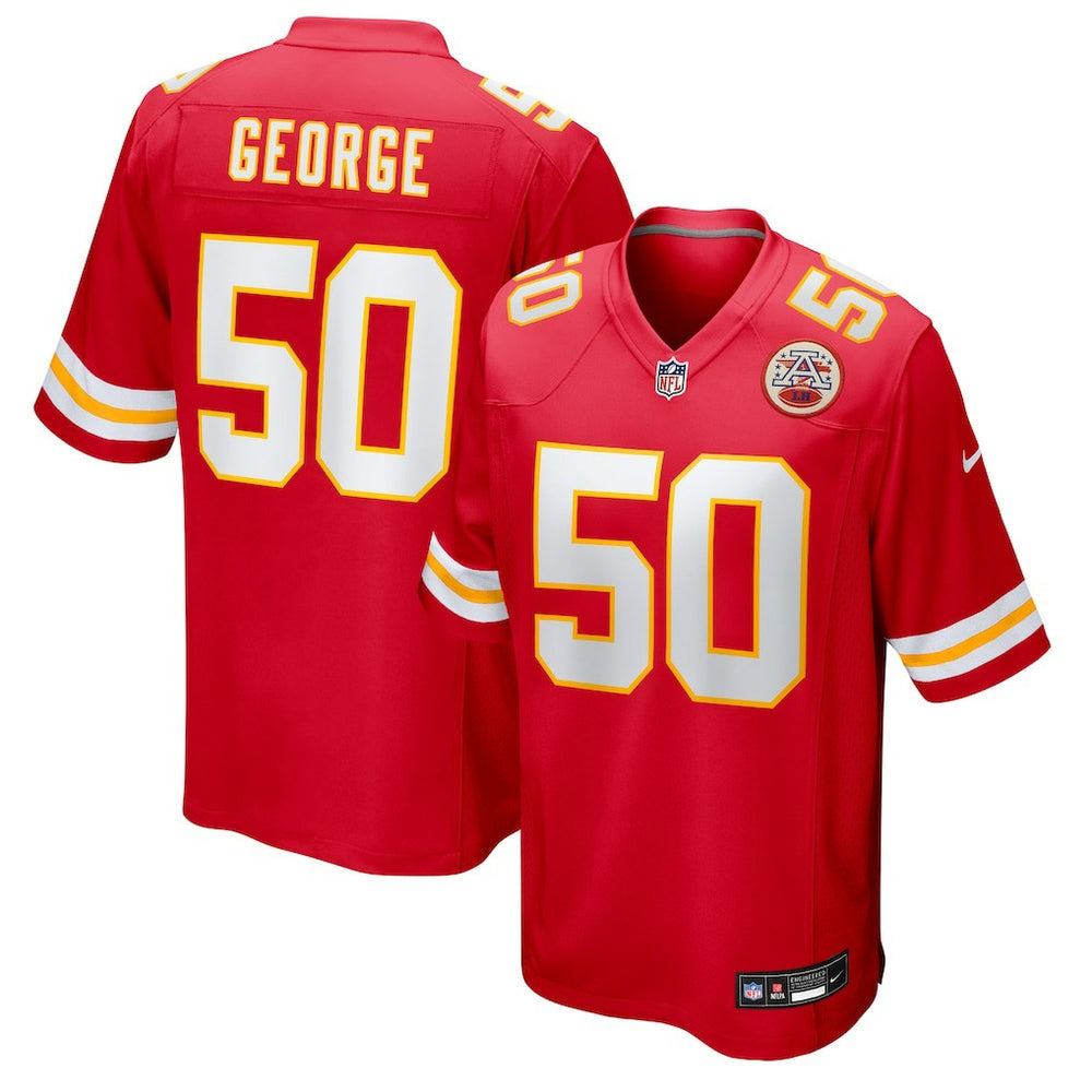 Nike Brandon George Kansas City Chiefs Team Game Jersey Red