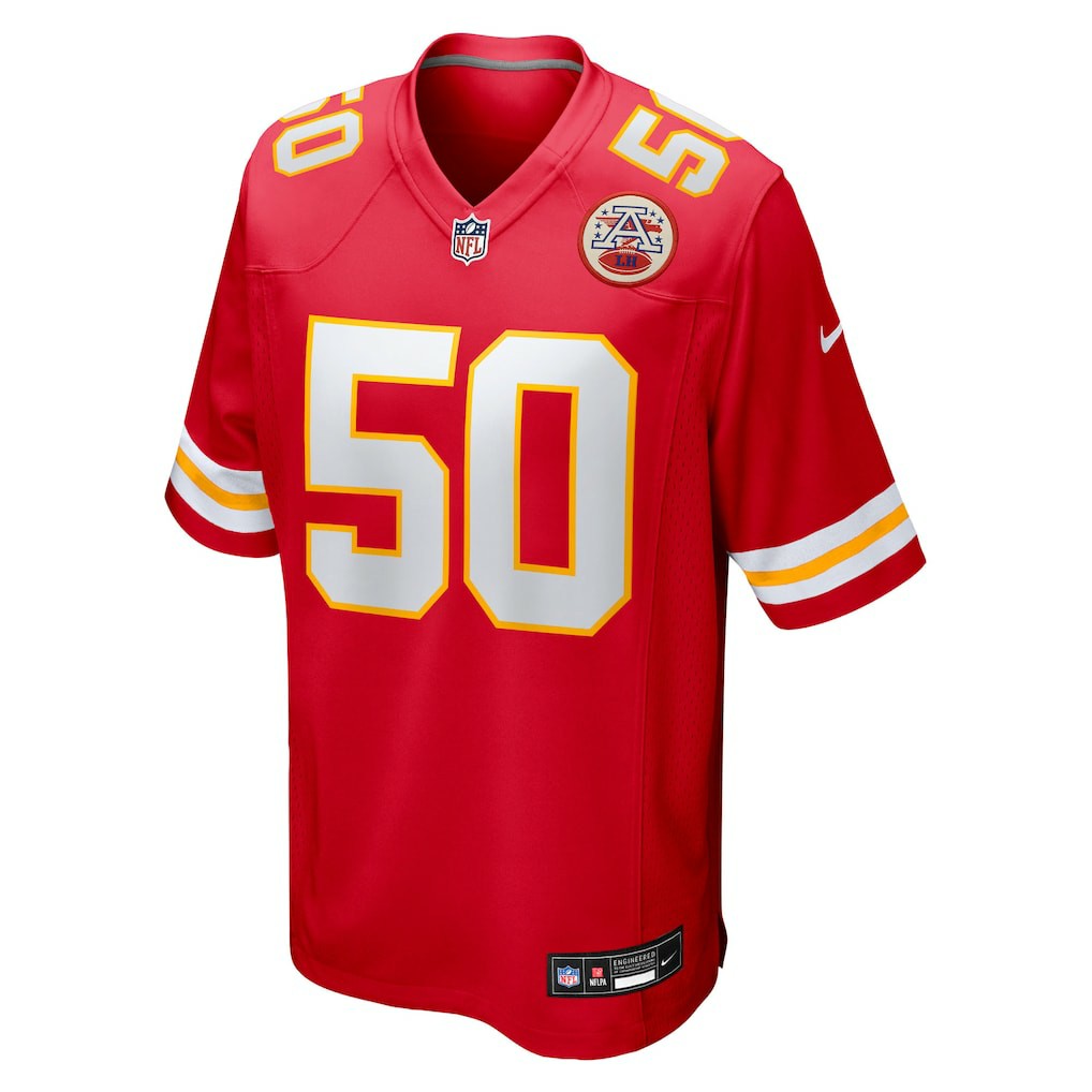 Nike Brandon George Kansas City Chiefs Team Game Jersey Red