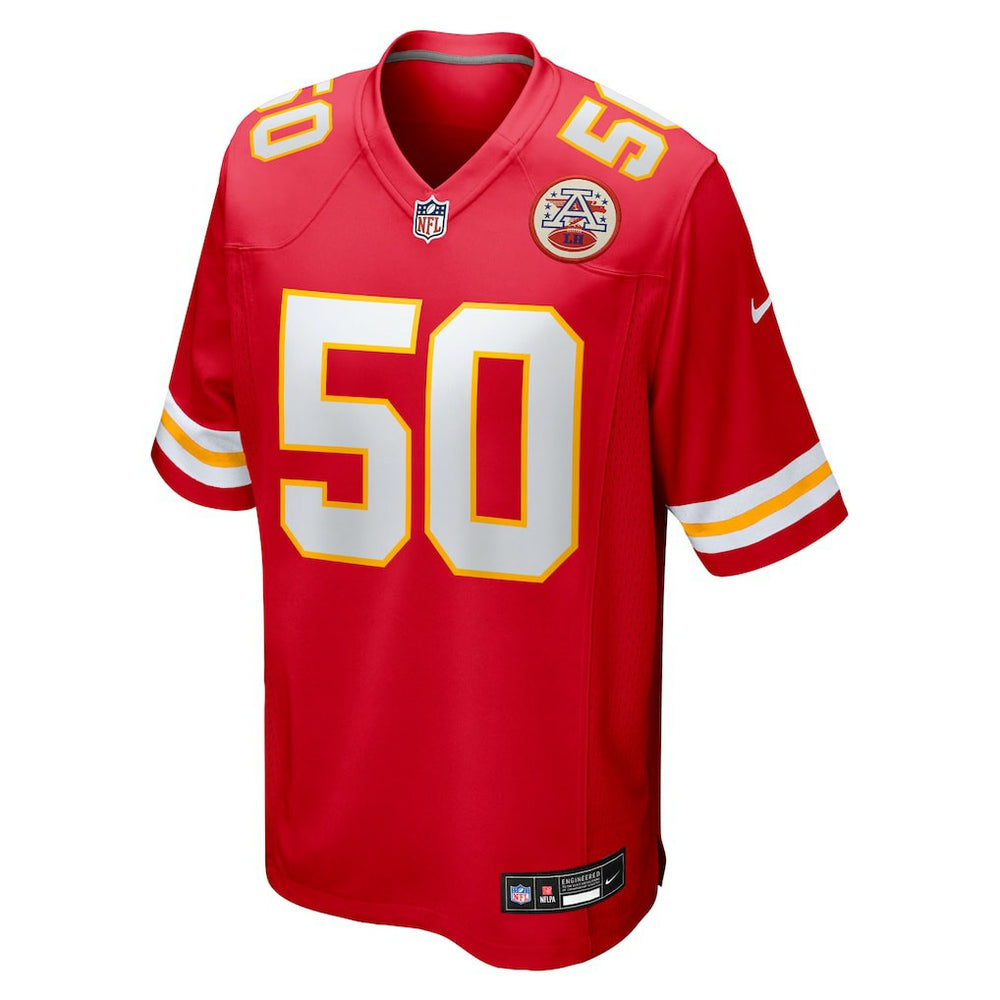 Nike Brandon George Kansas City Chiefs Team Game Jersey Red