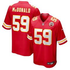 Nike Cooper McDonald Kansas City Chiefs Team Game Jersey Red