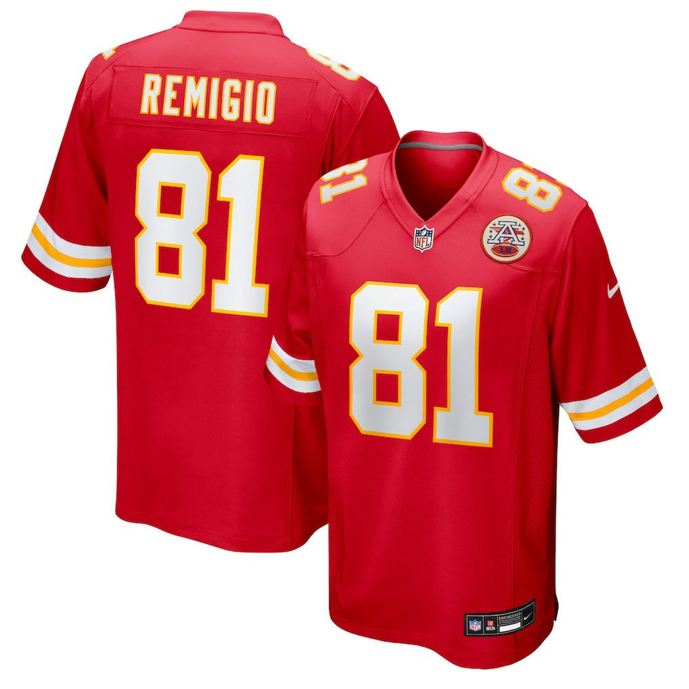 Nike Nikko Remigio Kansas City Chiefs Team Game Jersey Red