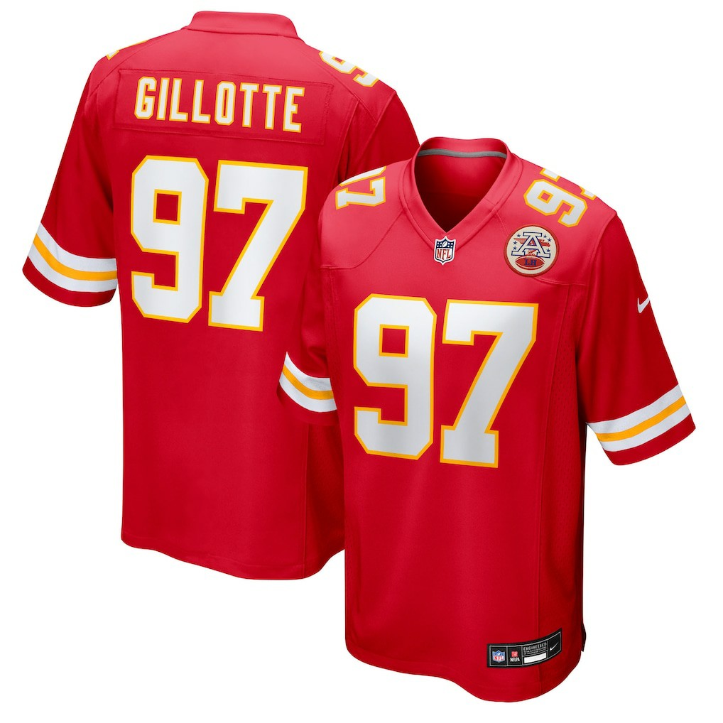 Nike Ashton Gillotte Kansas City Chiefs Team Game Jersey Red