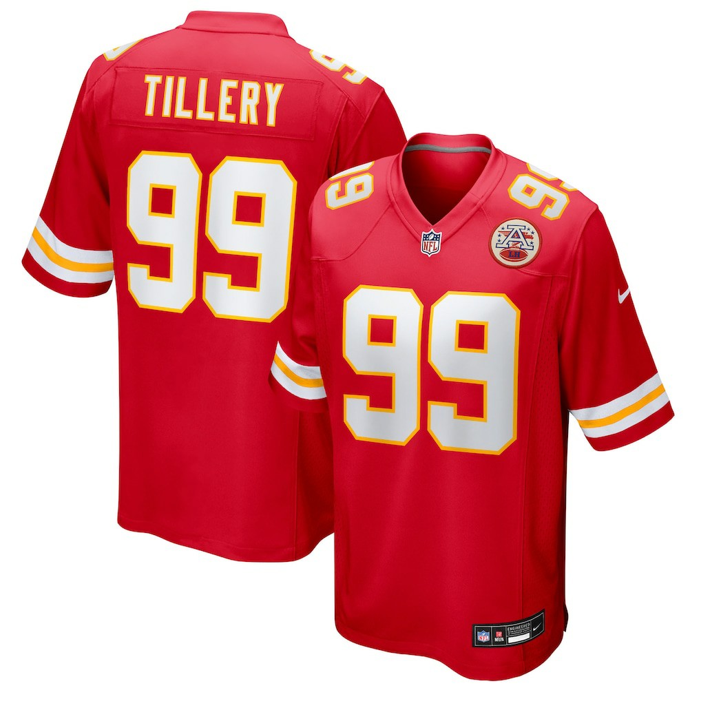 Nike Jerry Tillery Kansas City Chiefs Team Game Jersey Red