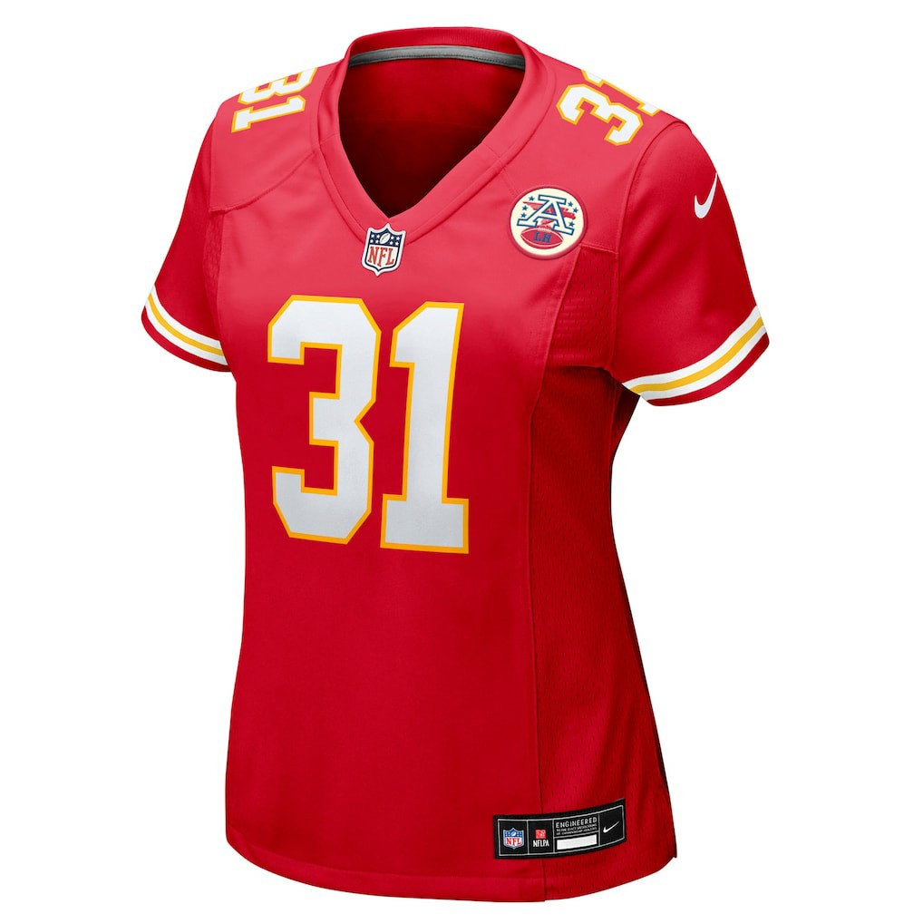 Nike Jeffrey Bassa Kansas City Chiefs Women's Team Game Jersey Red