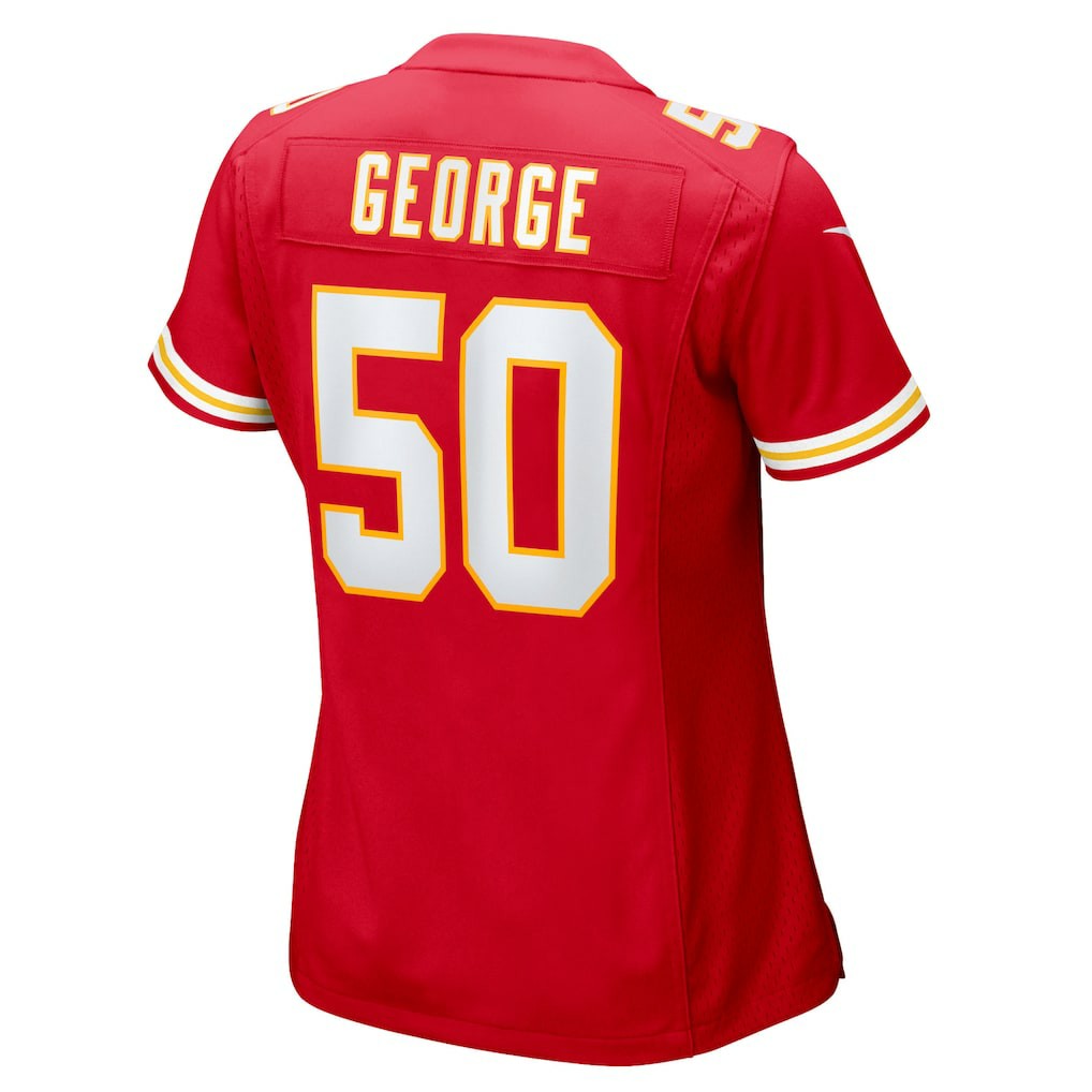 Nike Brandon George Kansas City Chiefs Women's Team Game Jersey Red