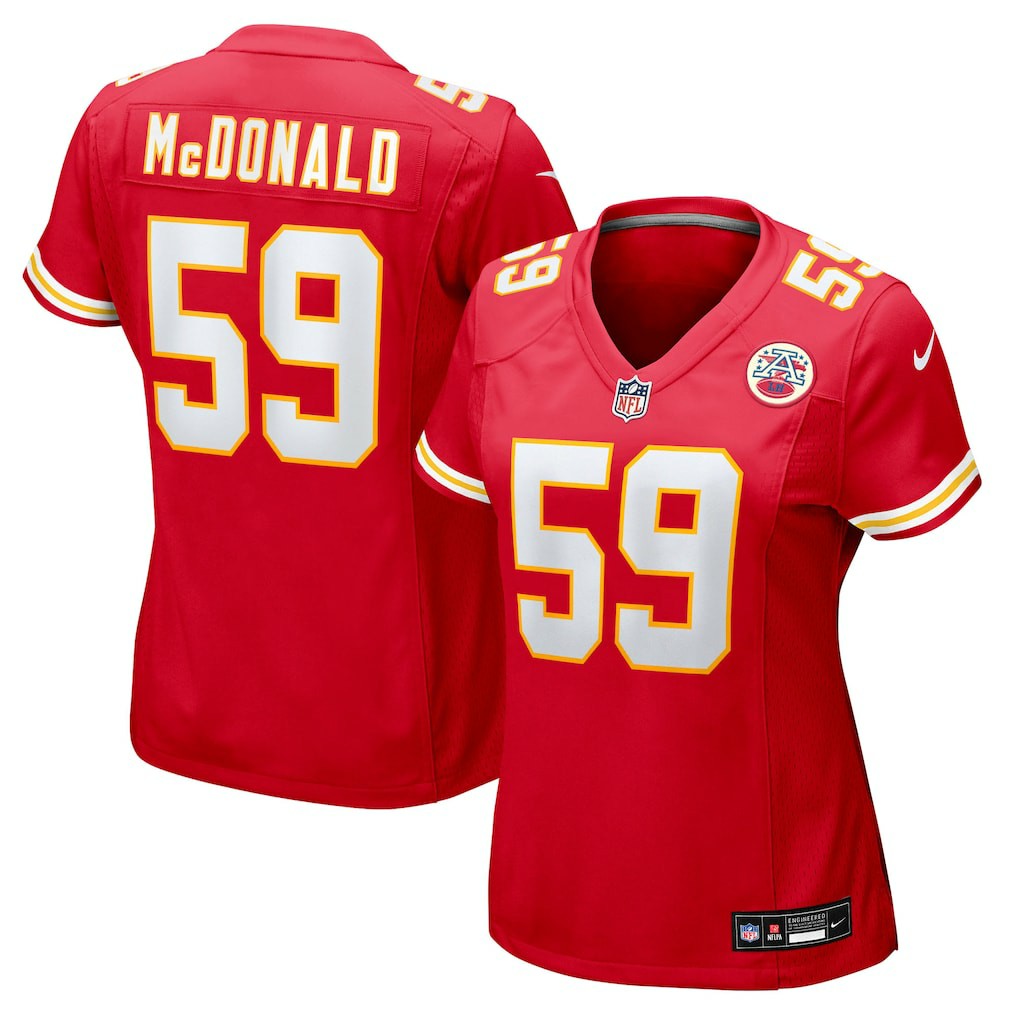 Nike Cooper McDonald Kansas City Chiefs Women's Team Game Jersey Red