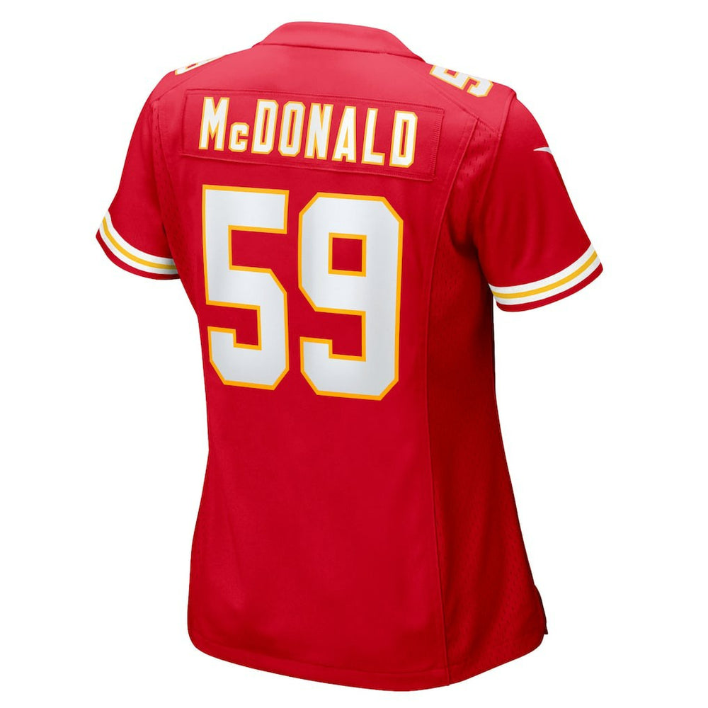 Nike Cooper McDonald Kansas City Chiefs Women's Team Game Jersey Red
