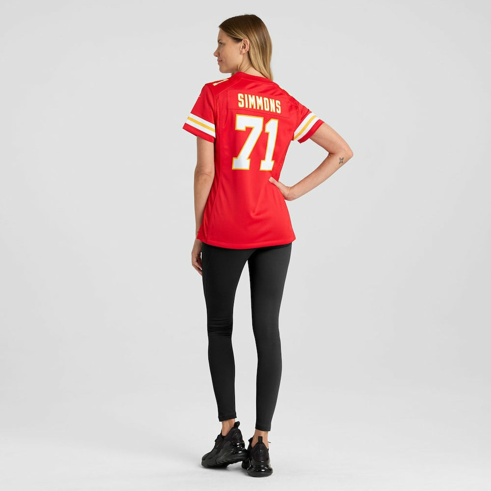 Nike Josh Simmons Kansas City Chiefs Women's Team Game Jersey Red