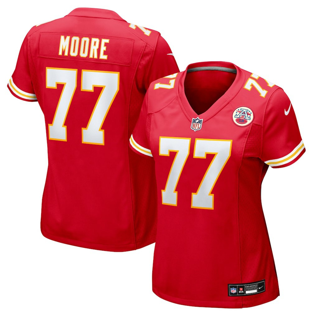 Nike Jaylon Moore Kansas City Chiefs Women's Team Game Jersey Red