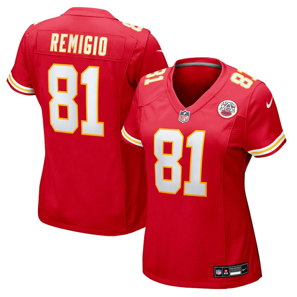 Nike Nikko Remigio Kansas City Chiefs Women's Team Game Jersey Red