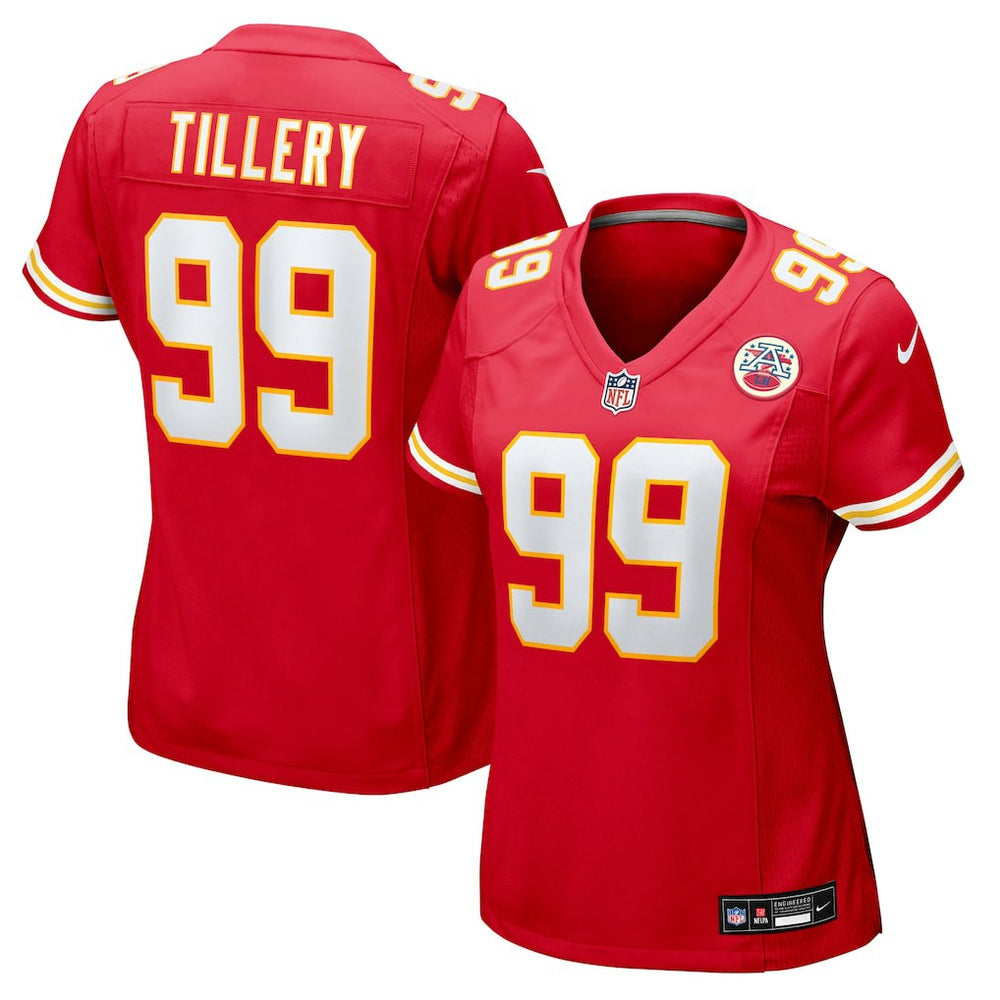 Nike Jerry Tillery Kansas City Chiefs Women's Team Game Jersey Red